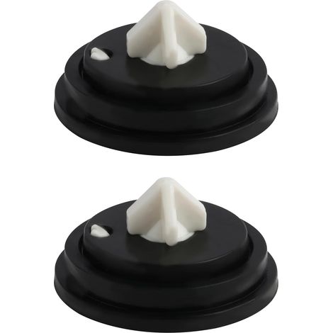 Lot de 2 joints de réservoir de chasse d'eau en croix pour réservoir de toilette, pièces de rechange pour réservoir de toilette, joints de réservoir de chasse d'eau, membrane de valve flottante, valve (1/5)