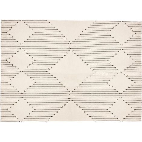 Tapis Coton Rectanglulaire motif Losange 120x170 cm - SILUMEN (1/4)