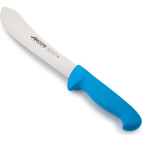 Coltello da macellaio Arcos Colore - Prof. 292623 in acciaio inox Nitrum e mango ergonomico blu polipropilene e 20 lama cm, coperchio espositivo.