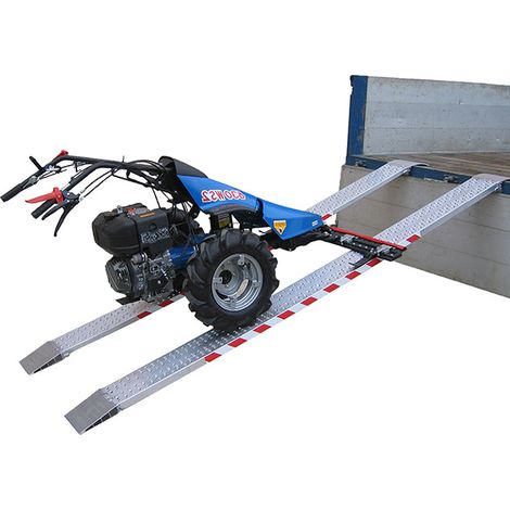Longueur de rampe 2.00m - Hauteur à franchir de 600mm - charge max par paire 830kg pour empattement 1000mm - Vendue à l'unité - M030B2/20US