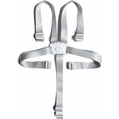 Sangles de sécurité pour chaise haute, harnais de sécurité 5 points convertibles pour chaise haute/landau/poussette(2pcs) (1/5)