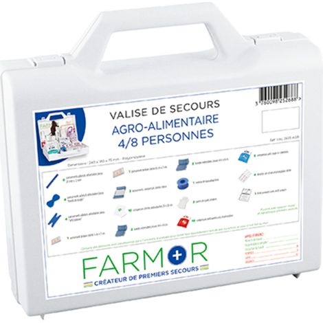 Valise de secours « Agro-Alimentaire » 4/8 personnes FARMOR - VAL2635AGR
