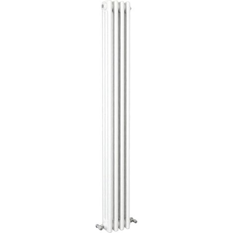 SKY Bathroom Traditional Cast Iron Style Radiator 3 Column White 1500x200mm