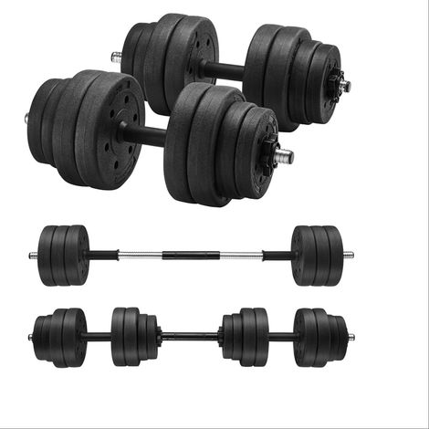 Set di manubri con peso regolabile con barra di estensione aggiuntiva 20 kg 30 kg 120006117