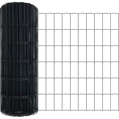 Clôture Euro Gris 0,6 x 10 m Fer revêtu de PVC (1/5)