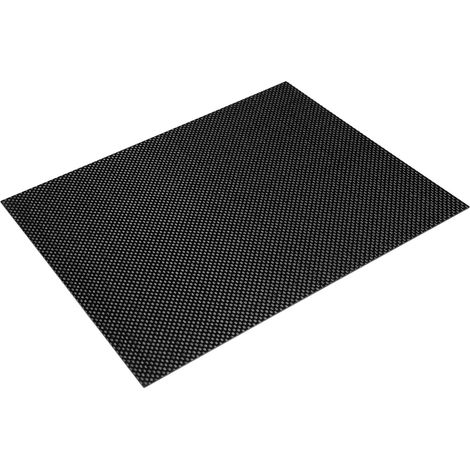 Plaque en fibre de carbone 3K haute dureté 200x250mm, surface glacée sergé pour modélisme aéronautique, résistante à la corrosion.