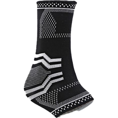Support Cheville - Manchette De Compression Avec Coussinets En Gel Pour Stabilisation - Usage Sportif Et Rééducation - 1 Pièce (1/5)