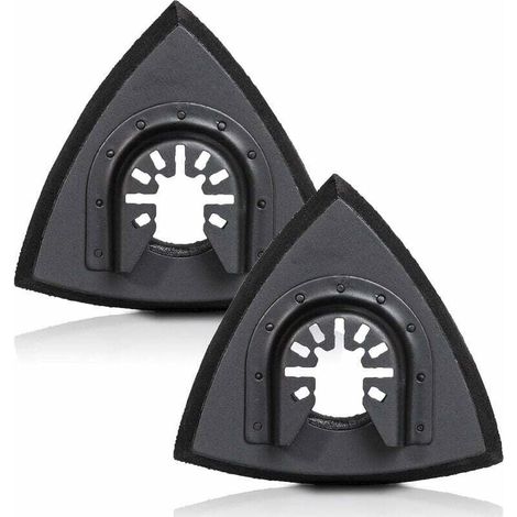 RHG Patins de ponçage triangulaires universels - Bande Velcro, （2pcs）
