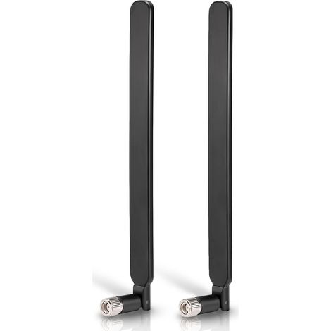 Antenne 4G LTE - Lot de 2 - ABS et Cuivre - 6dBi Omnidirectionnel - Routeur CPE et Caméra IP - 19,2cm (1/5)