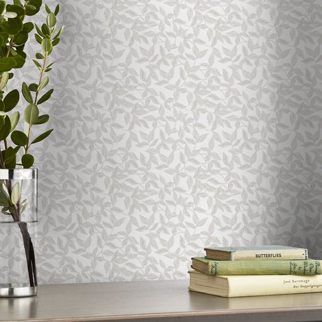 Papier peint intissé Laura Ashley Erwood Dove 1005 x 52cm Gris (1/5)