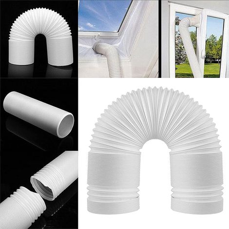 1 Tuyau Climatiseur Mobile, Diamètre 150mm, Matériau PP, Longueur 2m, Pour Climatisation Mobile (1/5)