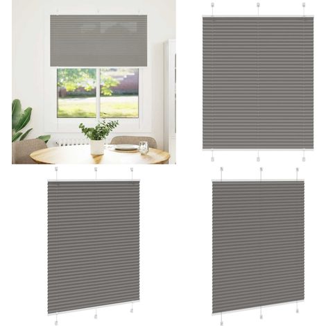 vidaXL Store plissé anthracite 110x100 cm largeur du tissu 109,4 cm (1/5)