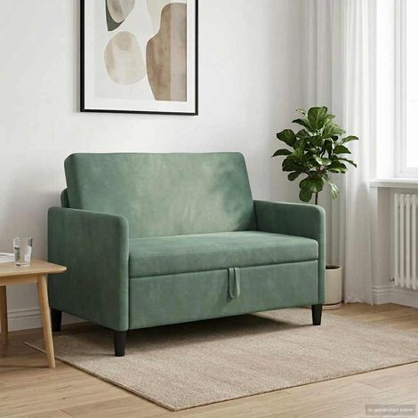 vidaXL Sofá con almacenamiento Verde Mar 122 x 78 x 87 cm Poliéster (1/5)