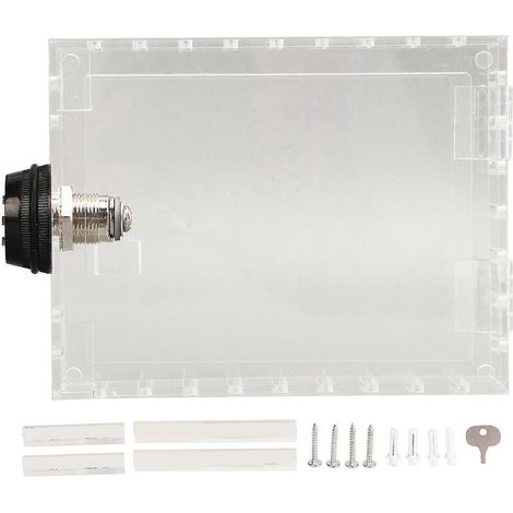 Universeller, transparenter Thermostat-Kombinationsschließkasten mit Schlüssel, Wandabdeckung und Schutzkasten