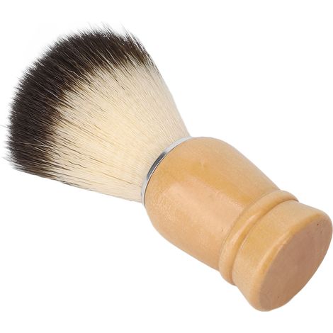 Brosse à barbe homme en bois, poils doux, mousse riche, nettoyant et coiffant, quotidien, 1 pièce, manche ergonomique. (1/5)