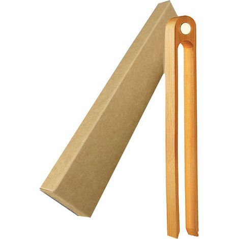 Pince magnétique de cuisson en bambou : pince à pain de cuisine en bois de 22 cm (1/4)