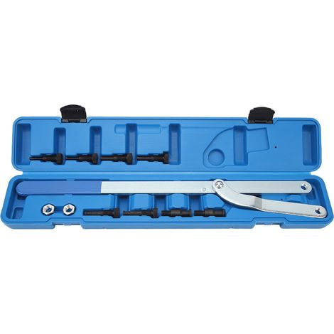 Extracteur d'arbre à cames universel, poulie de ventilateur, support de retrait d'embrayage, clé, Kit d'outils 11 pièces