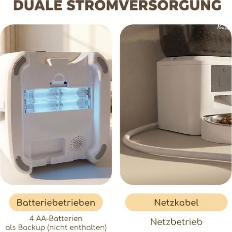Distributeur automatique de nourriture pour chat 4L avec contrôle via application et WLAN 2,4G (1/5)