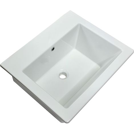 Vasca lavatoio in ceramica 60x50 DELI con strizzatoio ( Solo Vasca) (1/4)
