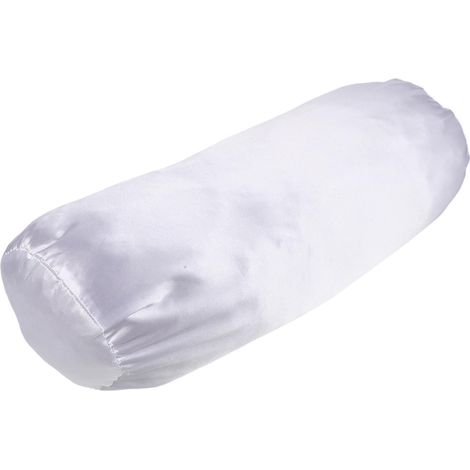 Taie d'oreiller Cervicale Ronde avec Fermeture Éclair en Soie (1/5)