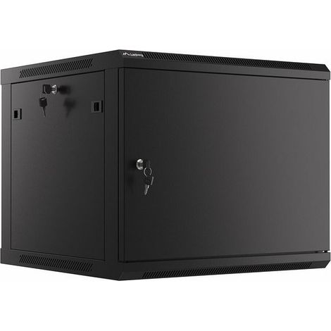 Lanberg WF01-6609-00B Wandmontierter Rack-Schrank Schwarz 9U