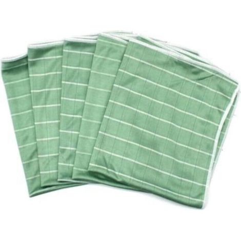 Chiffon Bambou Microfibre pour Vitres Miroirs Carreaux Carrosserie Microfibre Bambou Vitre Ménage Salle de Bain (5 Chiffons) (1/5)