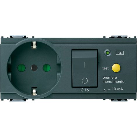 VIMAR - 16286 Presa 2P+T 16A P30 intb+MTDiff C16 g