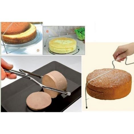 1 pcs Couteau Fil Coupe Gâteau Réglable Outils de Cuisson Trancheuse à Gâteau Diviseur de Pain (1/4)