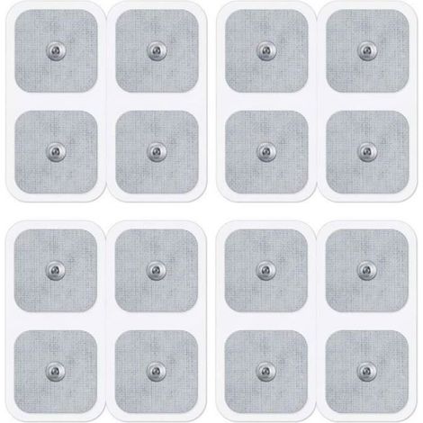 16 Électrodes, 45 x 45 mm, Gel autoadhésif, Compatibles Beurer Sanitas, EMS TENS, Soulagement douleur Label (1/5)
