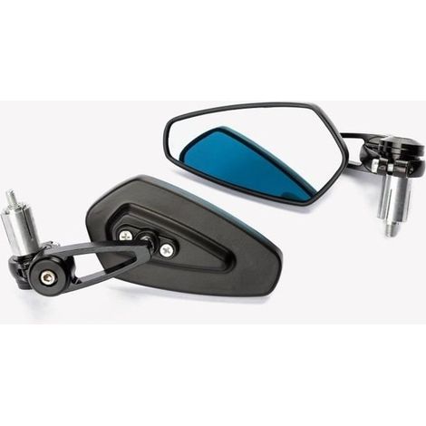 Seitenspiegel, Rückspiegel, Lenker, 22 mm, 7-8 Zoll, Universal, Motorrad, Schwarz (1/3)