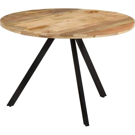 vidaXL Mesa de comedor madera maciza de mango 110x75 cm (1/5)