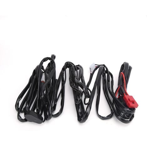 Faisceau de câbles pour projecteurs LED 9.8 pi 12V 40A 1 vers 2 avec connecteur DT étanche IP67 universel (1/5)