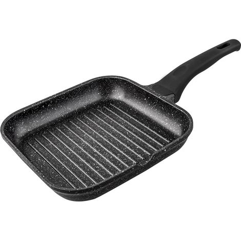 Grillstein mit festem Griff, gestreift, 20 cm