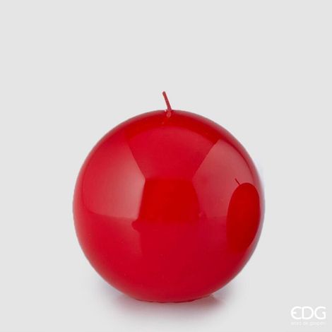 EDG Enzo De Gasperi Candela Sfera D 10 Cm Laccata Red