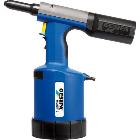 Remachadora neumático-hidráulico TAURUS® 2/TAURUS® 3, Tipo : TAURUS 3, Carrera de trabajo 25 mm, Fuerza de ensamblaje 14000 N, presión de servicio : 5-7 bar