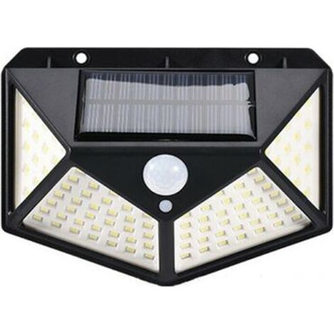 PROJECTEUR D'EXTÉRIEUR 100 LED SMD AVEC PANNEAU SOLAIRE ET DÉTECTEUR DE MOUVEMENT TE-B0373 (1/3)