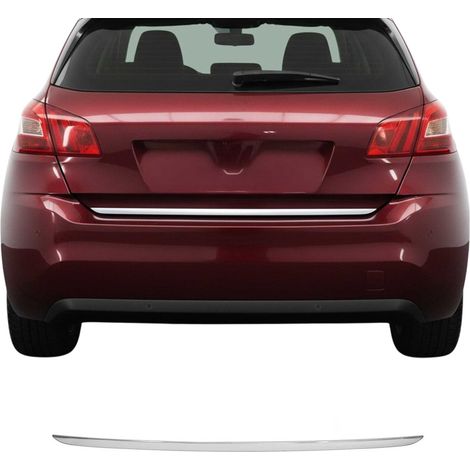 Garniture de Hayon Coffre pour Peugeot 308 2014-2021 acier inoxydable