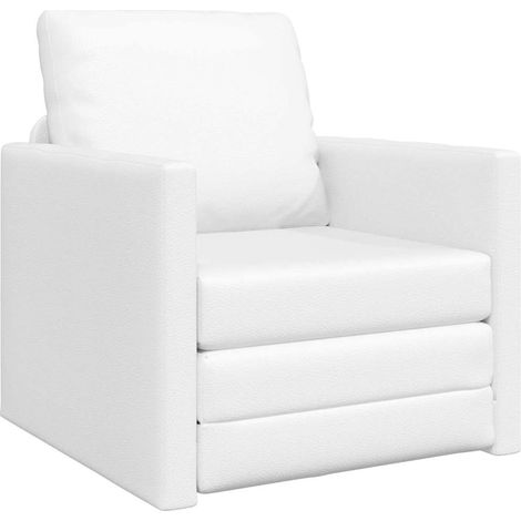 Canapé-lit,Canapé convertible Blanc 74 x 77 x 81 cm Velours CFW27434 (1/5)