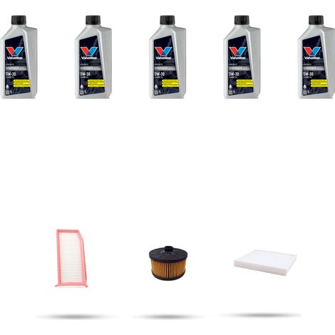 Kit tagliando 3 FILTRI e 5L OLIO compatibile con Dacia Lodgy 1.2 Tce 85kw dal 2012 (1/5)