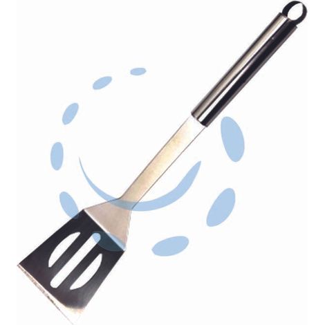 PALETTA IN ACCIAIO INOX PER BARBECUE CON MANICO ALLUMINIO