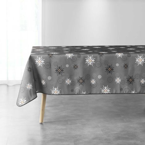 Nappe rectangle 150 x 300 cm L'enchante anthracite (1/2)
