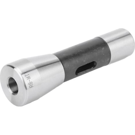 Adaptateur de broche réducteur à cône Morse R8 vers MT1 en acier allié pour tour