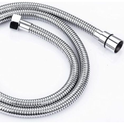 2M Flexible de Douche en Acier Inoxydable Anti Torsion, Tuyau de Douche Raccord Standard G 1/2 Universel pour Salle de Bains Adaptable à Toutes les Douchettes