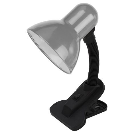Yezco E27 Silber Flexos-Fixierung mit Clip 26x11,5x12 cm