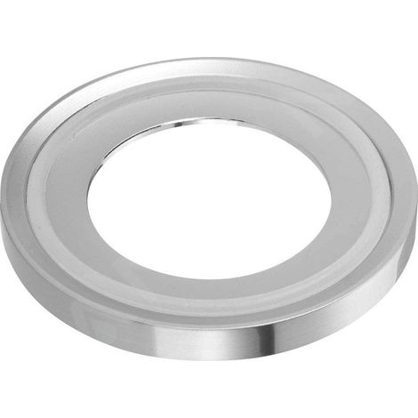 Rondelle de lavabo à poser en métal, hauteur 10 mm, chromée (1/3)