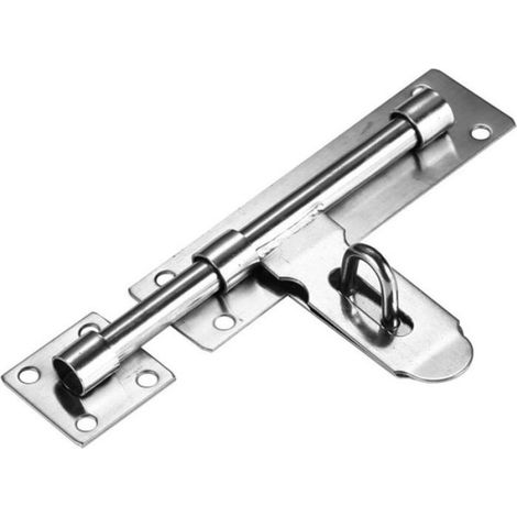 Serrure Porte Coulissante - 20 cm - Fermoir Pour Cadenas - Acier Inoxydable 304 - 1 Pièce (1/3)