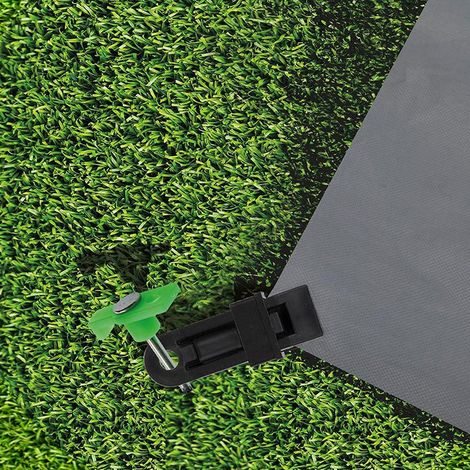 Set di 50 clip in plastica per tenda da sole - Bloccabili con meccanismo dentato (1/4)