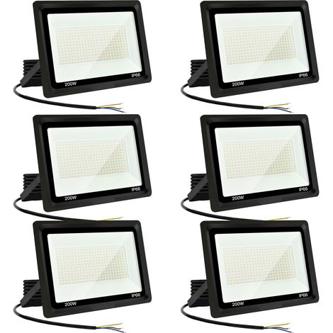 6200W Projecteur LED,spot led extérieur 20000LM Super Brillant Projecteur LED Exterieur IP66 Etanche Projecteur Exterieur Led 6500K Blanc Froid Projecteur Led pour Garage, Jardin, Terrace, Cour (1/5)