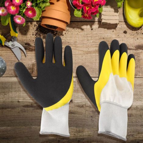 1 Paar rutschfeste und verschleißfeste Gartenhandschuhe für Arbeiten und Handhabung