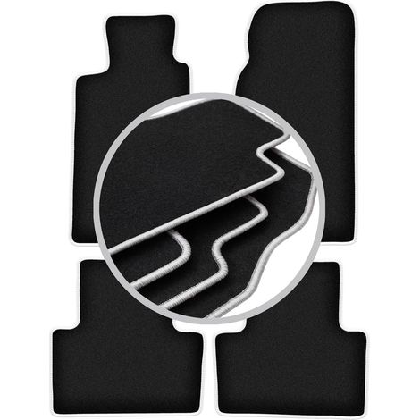 Tapis de sol Carlux argentés pour : Jaguar XJ6 X300 berline (1994-1997) (1/5)